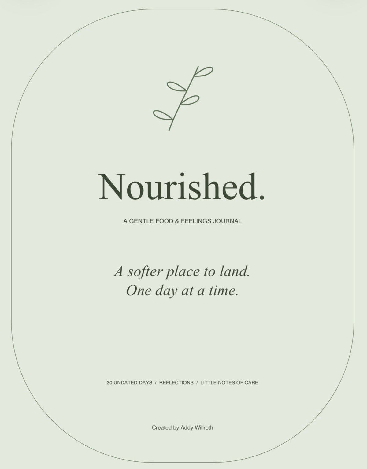 Nourished 30 Day Digital Journal